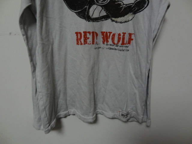 全国送料無料 ザラ ボーイズ ZARA BOYS 子供服キッズ男の子RED WOLFプリント長袖 ライトグレー色Tシャツ 152(11-12)_画像6