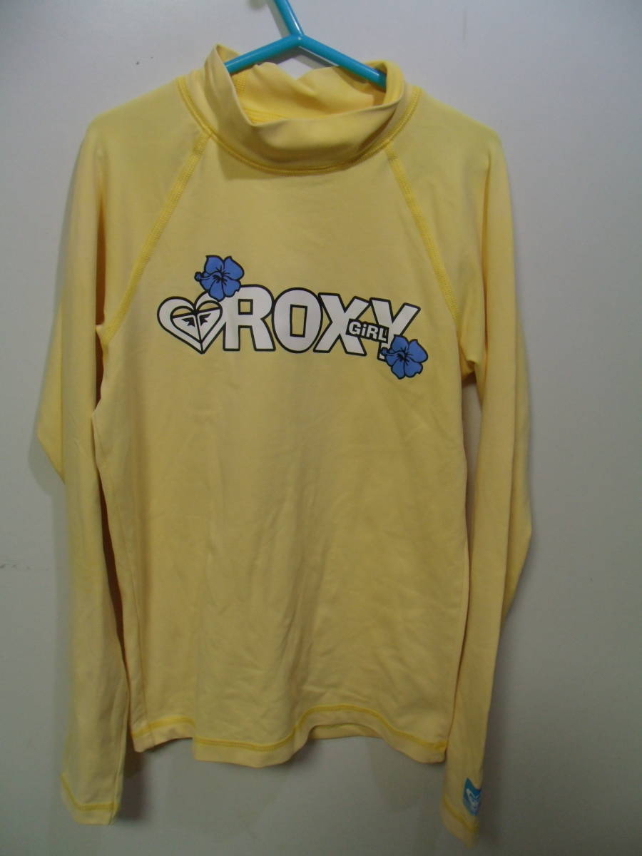  nationwide free shipping Roxy ROXY GIRL child clothes Kids girl light yellow color long sleeve high‐necked Rush Guard 120 surfing 