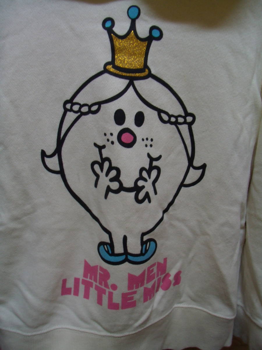 全国送料無料 MR.MEN LITTLE MISS サンリオ UT ユニクロ製 子供服キッズ女の子プルオーバースウェットパーカー130_画像4