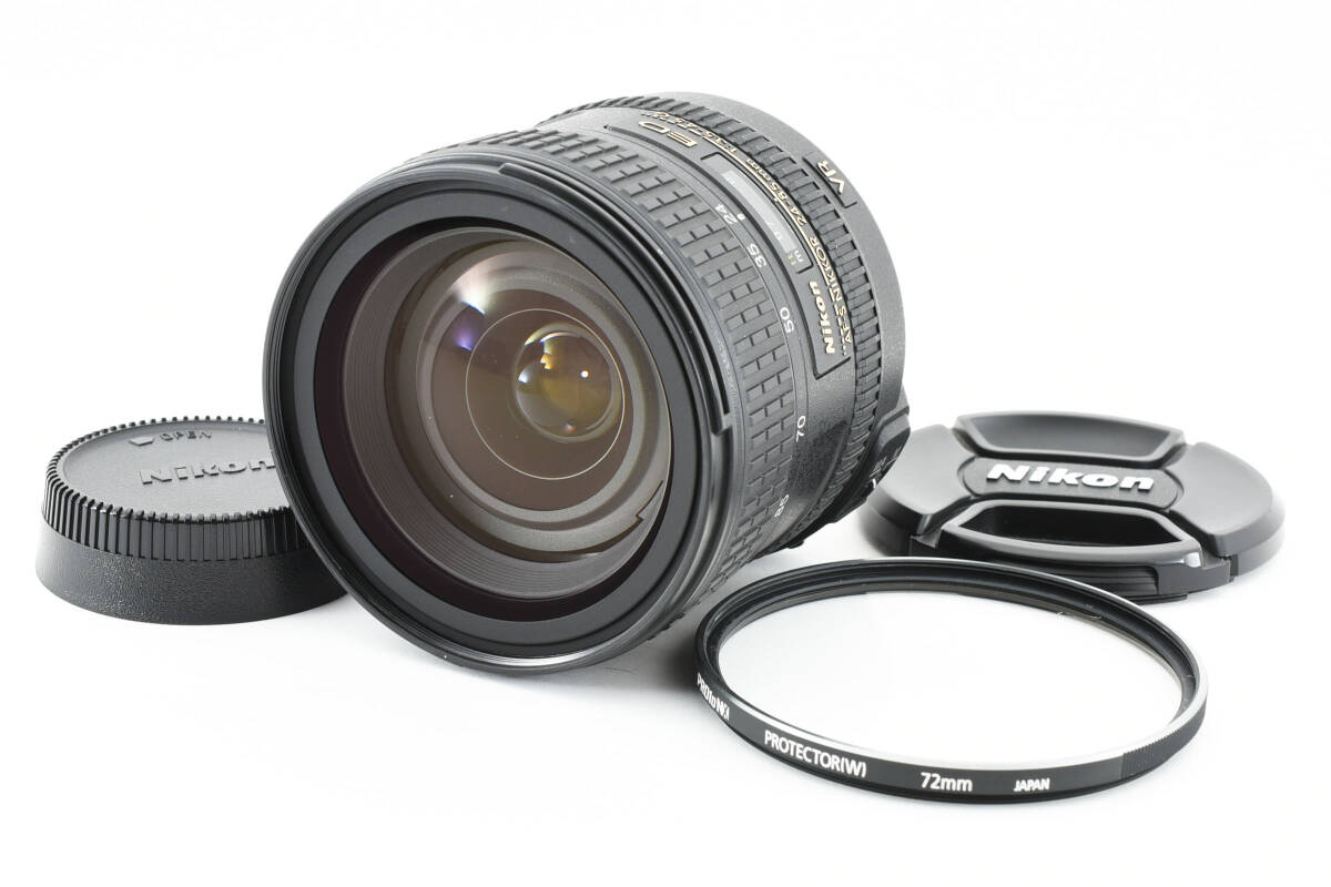 ★動作品★ Nikon ニコン AF-S NIKKOR 24-85mm F3.5-4.5 G ED VR プロテクター FRキャップ付