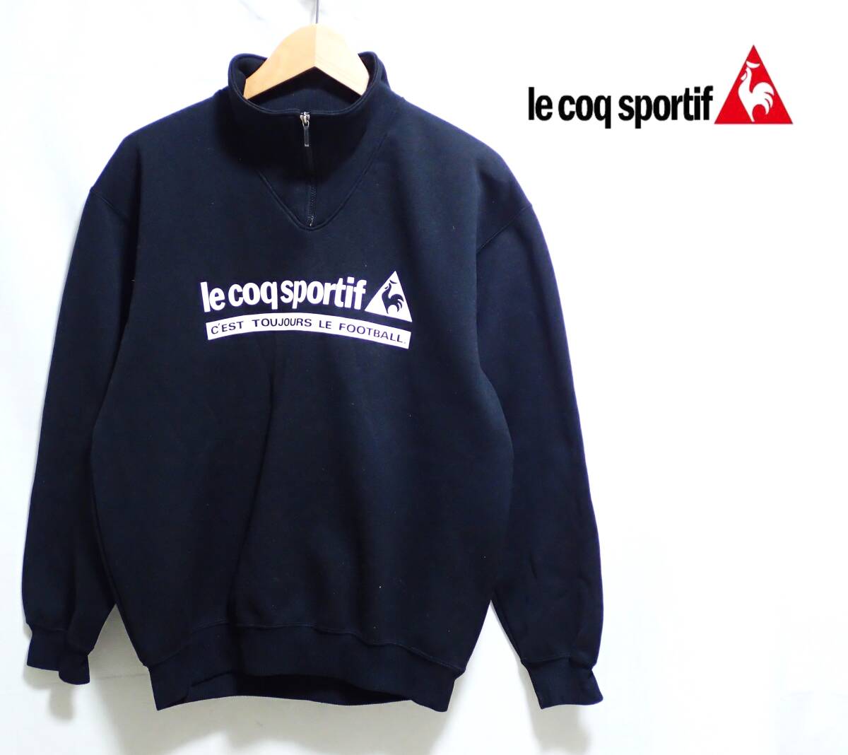 ☆le coq sportif　☆ルコック　☆スポーツウエア　☆ゴルフウエア　☆ハーフジップ　☆モックネックトレーナー　☆プルオーバー　☆M_画像1