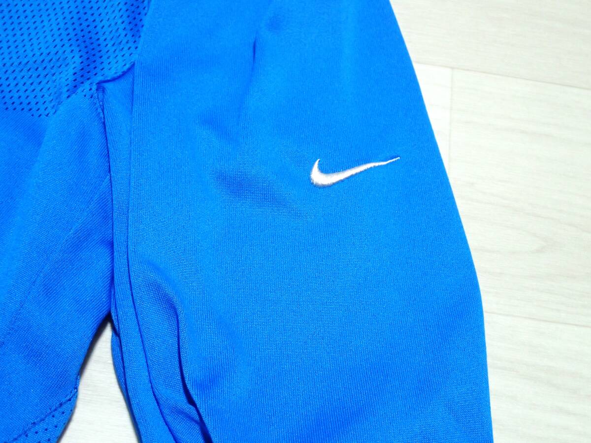 ☆NIKE GOLF　☆ナイキ　☆スポーツウエア　☆ゴルフウエア　☆透かし模様　☆長袖ポロシャツ　☆ロングスリーブ　☆ブルー　☆L _画像6