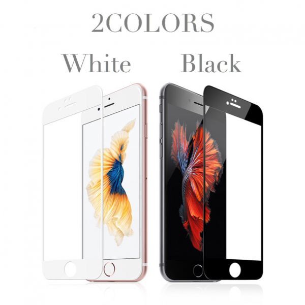 送料無料■iPhone■全面保護 強化ガラスフィルム■WHITE/BLACK■8/8Plus/7/7Plus/6s/6sPlus/6/6Plus■4.7inch 5.5inch_画像2