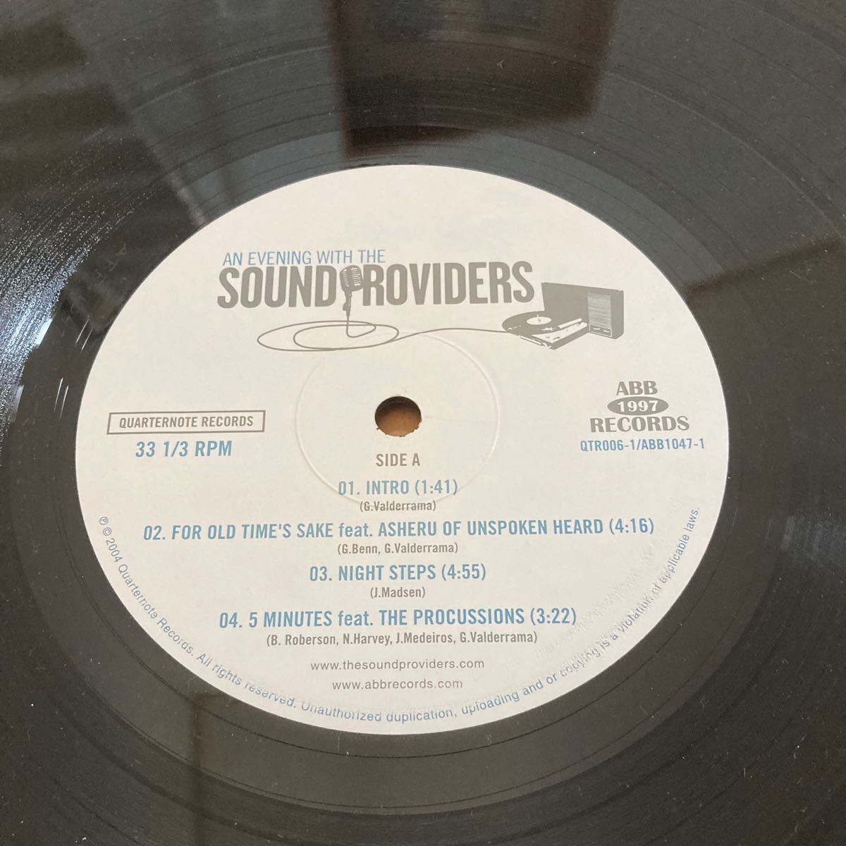 An evening with the Sound providers レコード　2LP レコード　アナログ盤　nujabes 
