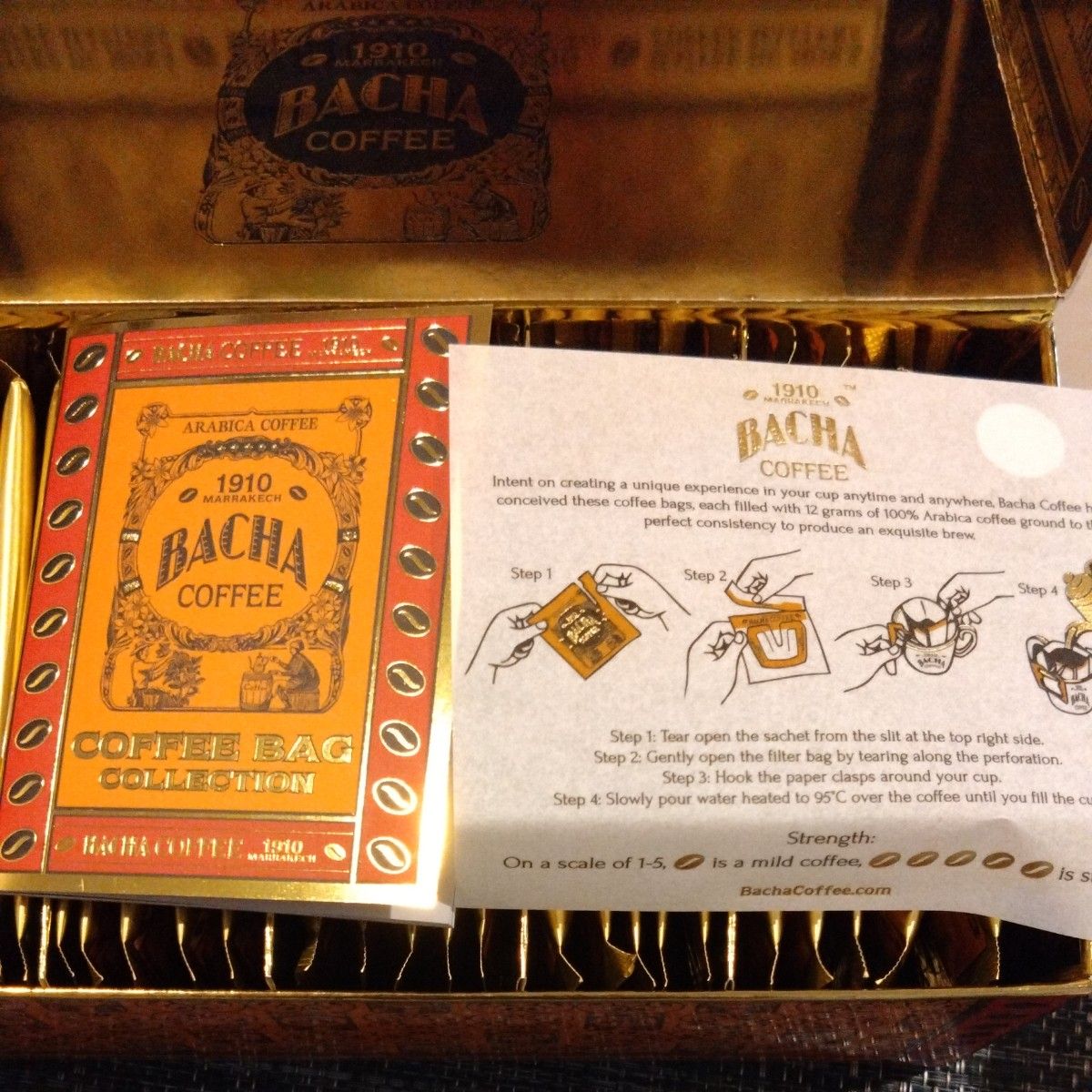 BACHA COFFEE のアソートギフトBOX  25バッグ入り（24袋未開封）