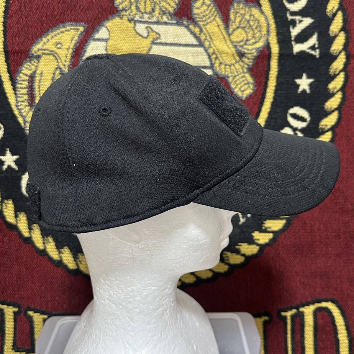 沖縄 米軍放出品 CONDOR 帽子 キャップ アウトドア キャンプ スポーツ トレーニング ブラック SMALL / MEDIUM (管理番号BCD62)_画像4