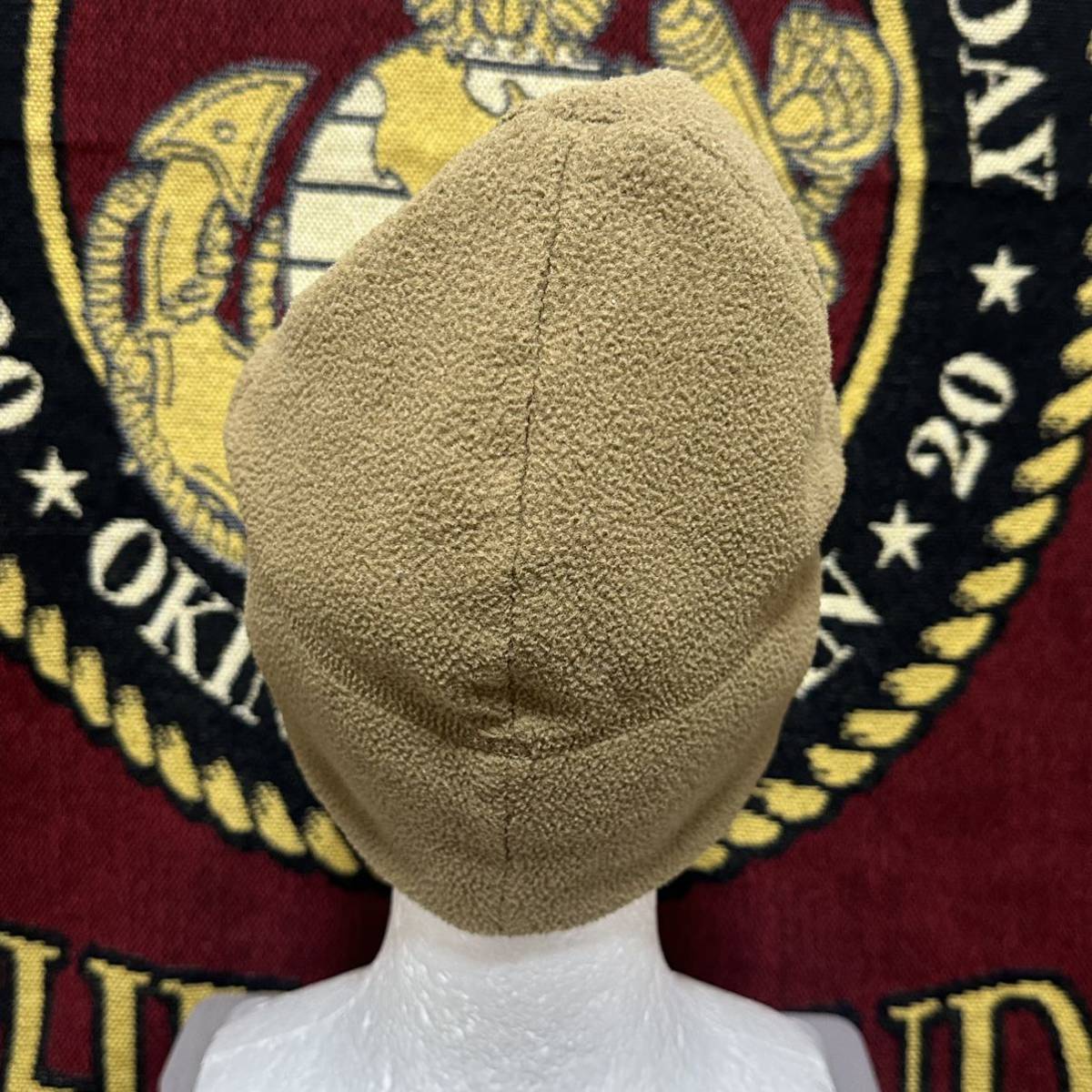 沖縄 米軍 海兵隊 実物 USMC POLARTEC CAP ポーラテックマイクロ フリースキャップ ビーニー ニット帽(管理番号CDE216)_画像3