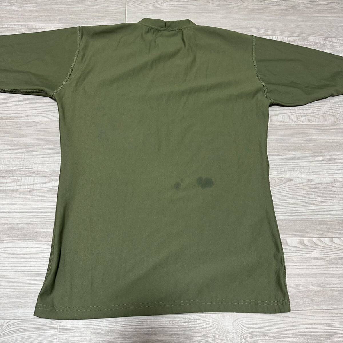 沖縄 米軍放出品 DRI DUKE USMC MARINE ミリタリー 半袖 Tシャツ オシャレ ファッション 古着 ビンテージ OD MEDIUM (管理番号EFG117)_画像3