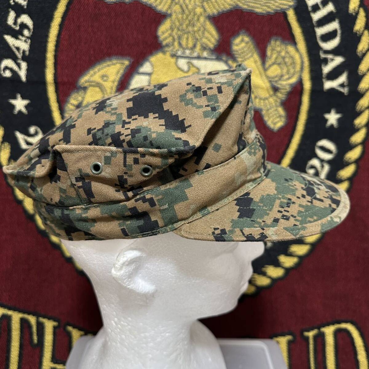 米軍海軍実物 US NAVYウッドランド キャップ 八角帽 キャンプ アウトドア サバゲー 劇 ダンス MEDIUM (管理番号CCC63)_画像4
