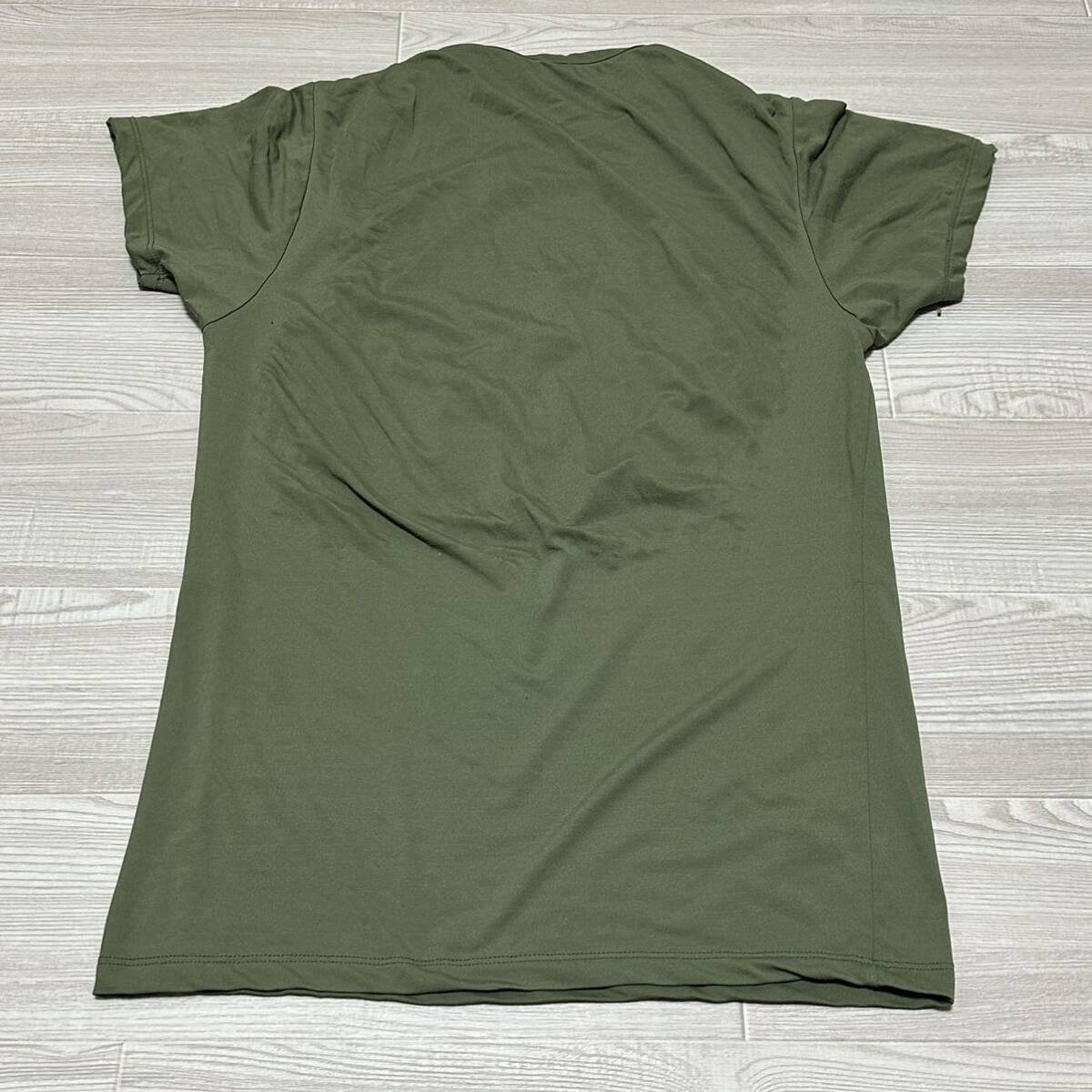 ☆人気商品☆ 沖縄 米軍実物 USMC ISSUE Tシャツ トレーニング ランニング OD SMALL (管理番号XY180)の画像2