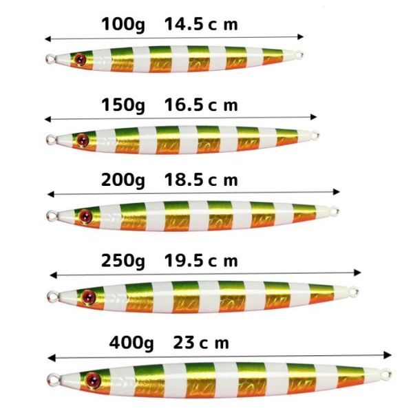 メタルジグ 150g セット ロングジグ スロージグ スロージギング ジグ 安い 格安 オフショアジギング ゼブラ 夜光 ジグ 安い 格安 船釣り_画像3