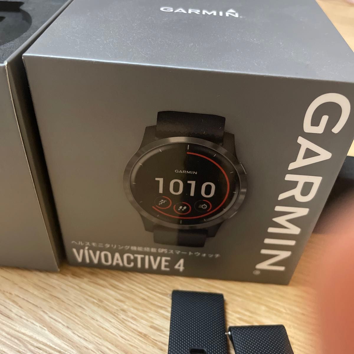 ガーミン vivoactive4 箱と説明書、替えバンド未使用 ガーミン vivoactive4 箱と説明書、替えバンド未使用