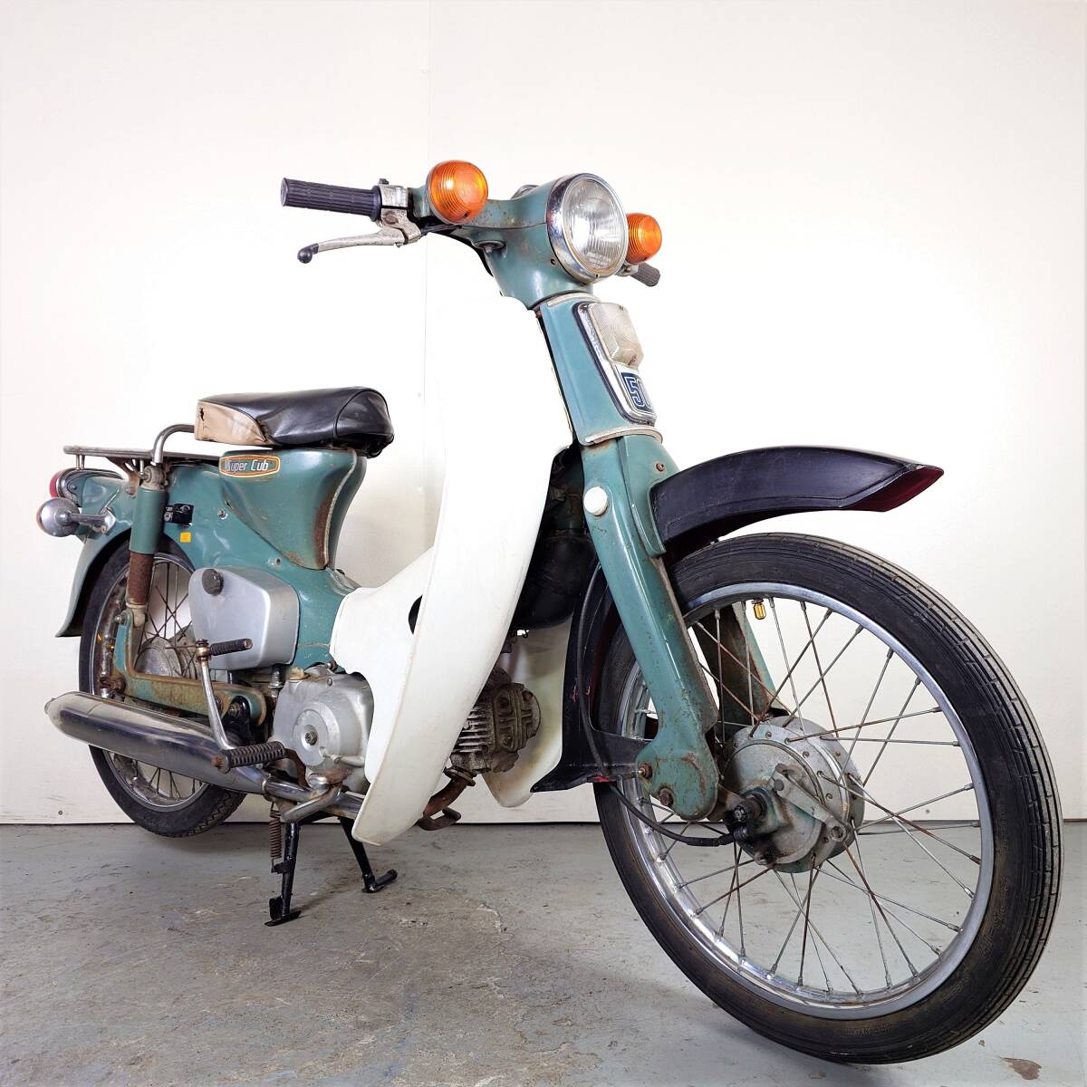 【HONDA Super Cub 50 スーパーカブ C50】クランキングOK レストアベース 鍵/書類有 旧車 6V 鉄カブ あんどんカブ 上行燈【埼玉/熊谷】P314_画像1