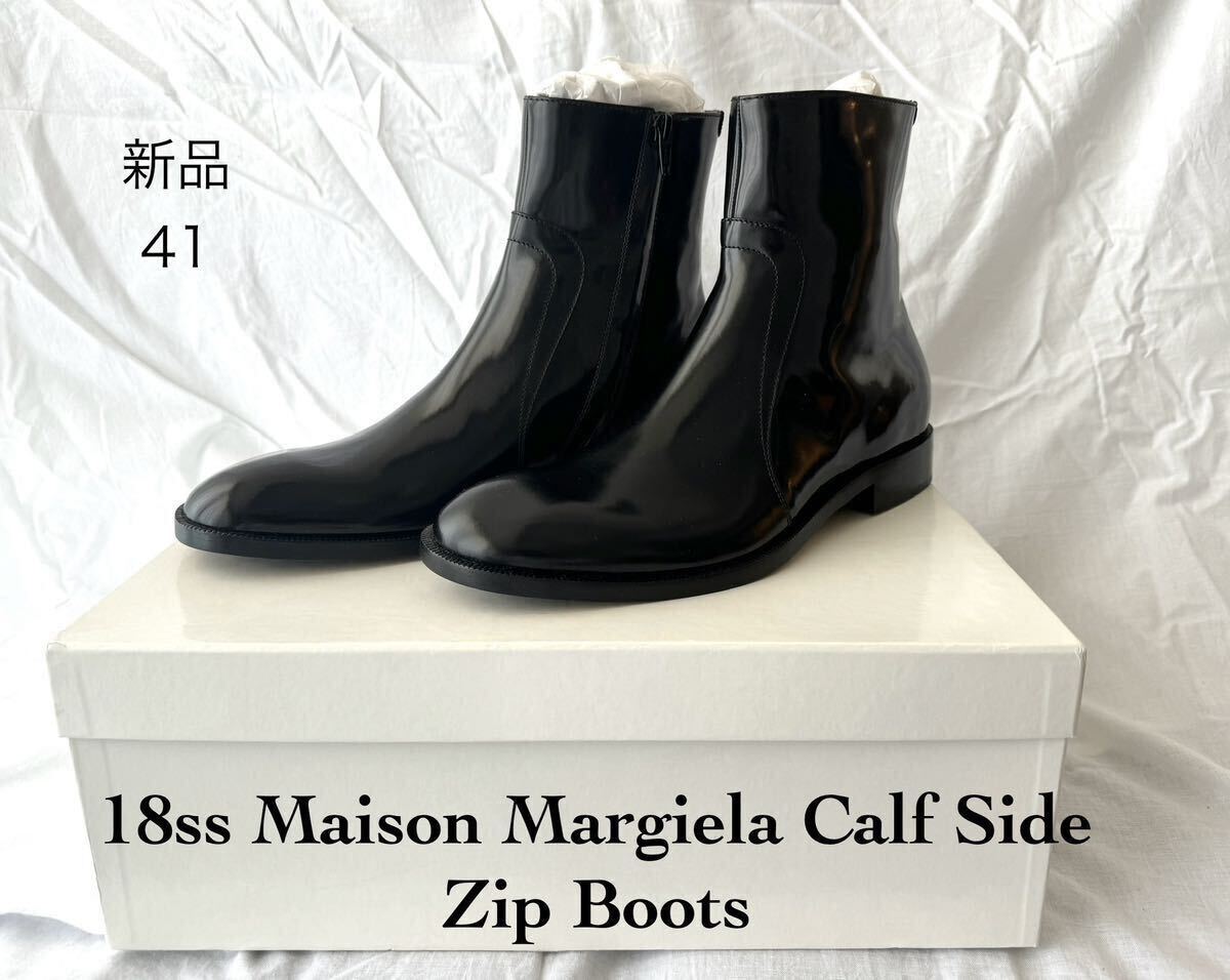 【新品】 18ss メゾン マルジェラ サイドジップ ブーツ サイドゴア チェルシー マルタン マルジェラ Maison Margiela 初期　アーティザナル_画像1