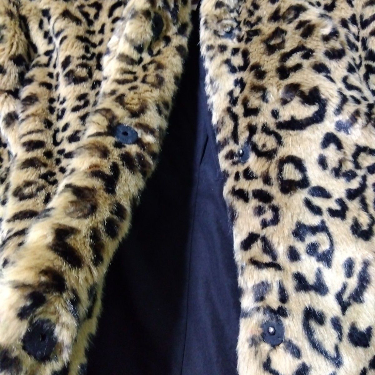 【新品・未使用】ZARA Trafaluc outerwear　レオパード　豹柄　フェイクファーコート　Lサイズ