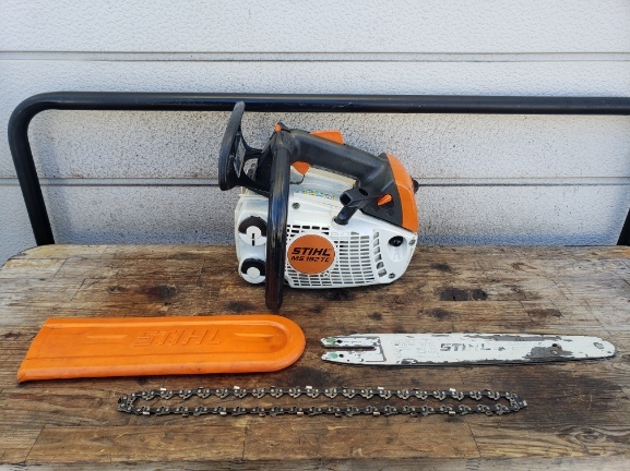 STIHL スチール MS192TC-E エンジンチェーンソー エルゴスタート トップハンドル 12インチ 始動OK 枝打ち 片手 剪定 スケルトンタンク_画像1