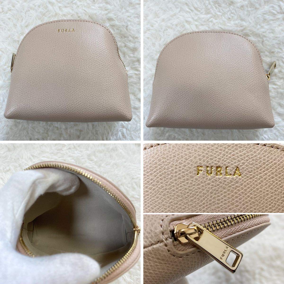 【未使用】現行　FURLA フルラ　カメリア　ショルダーバッグ & ポーチセット