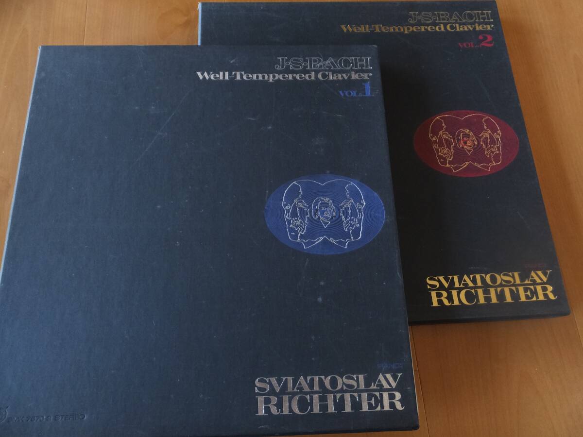 日V製新世界盤2巻計6枚組55歳全盛期リヒテルのライフワーク(バッハ平均律クラヴィーア曲集第1・2集全曲)現代ピアノによる不朽のベスト録音の画像1
