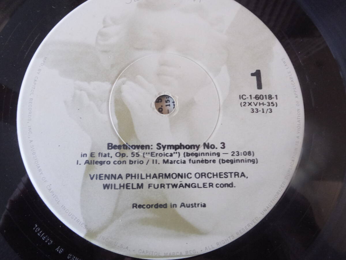 米セラフィム盤3枚組フルトヴェングラー・ウィーンフィルのベートーヴェン交響曲3・5・7番数多いフルヴェン録音の中で演奏録音共に最高の物の画像5
