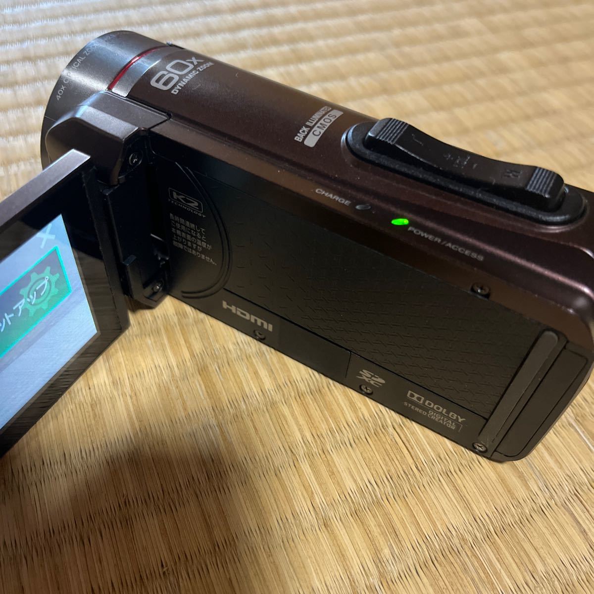 防水 防塵 デジタルビデオカメラ JVC ケンウッド Everio GZ-R300-T 実用品 美品_画像7