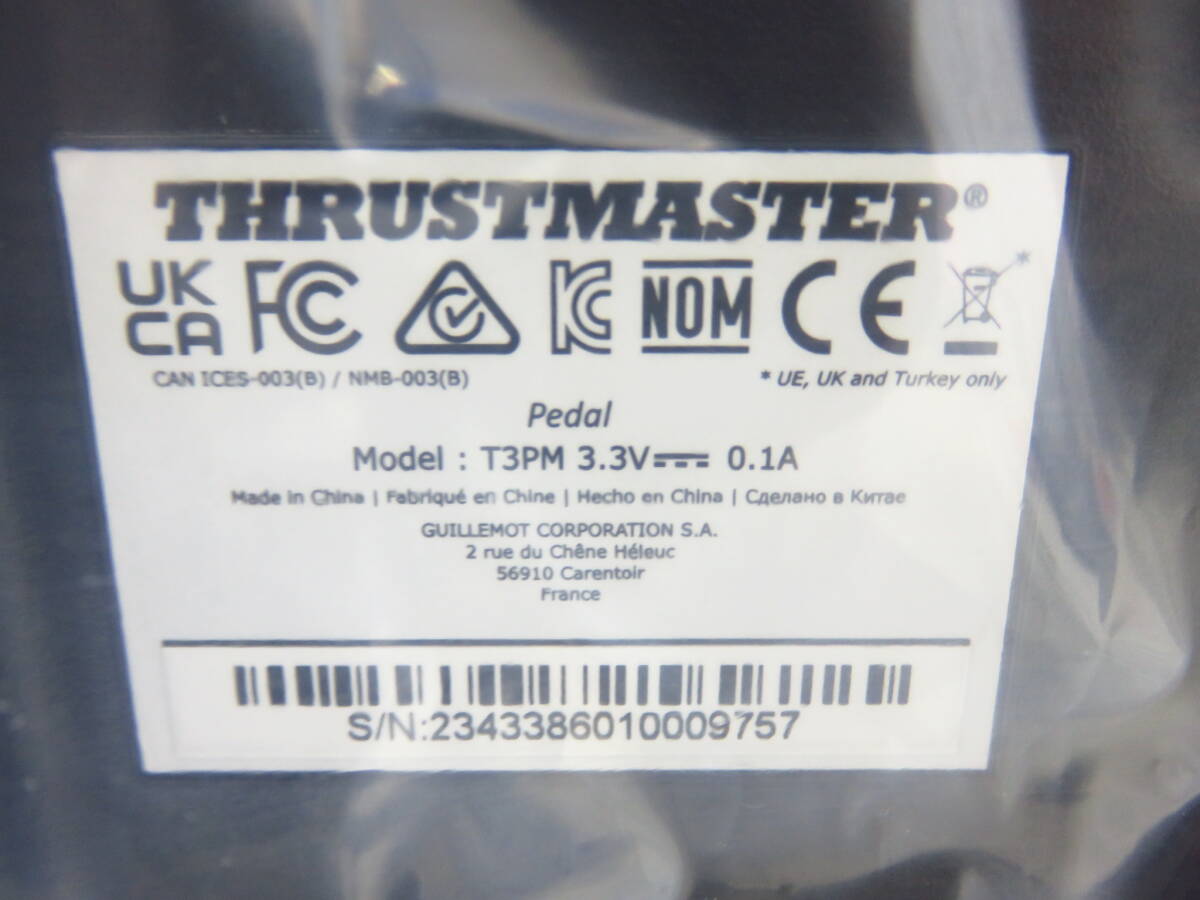 n4893k 【未使用】 Thrustmaster スラストマスター T3PM 磁気ペダルセット [046-000100]_画像3