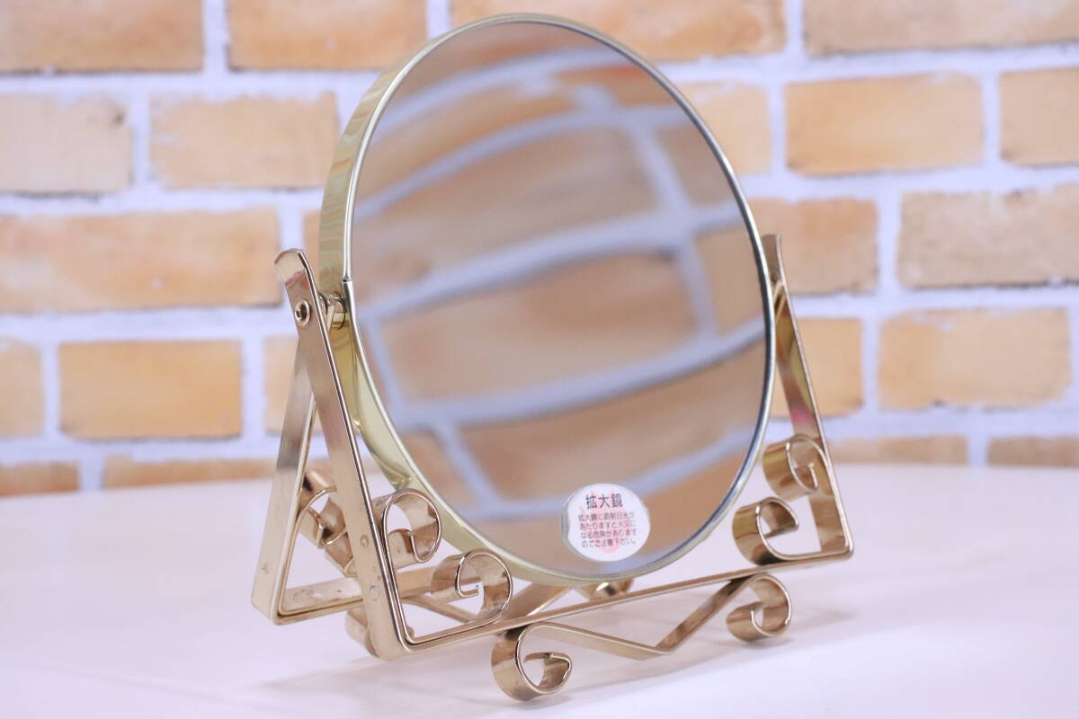  настольный зеркало увеличительное стекло античный товары долгосрочного хранения зеркало / зеркало настольный увеличительное стекло подробности неизвестен #(F9034)