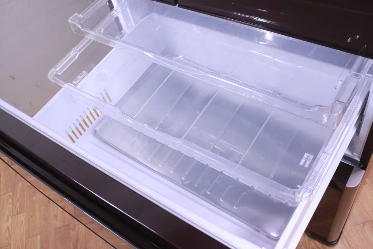 HITACHI 日立ノンフロン冷凍冷蔵庫 R-G5200F(XT)型 517リットル 冷凍149L/冷蔵368L 2015年製 真空チルドルーム搭載 中古品■(F9080)の画像7