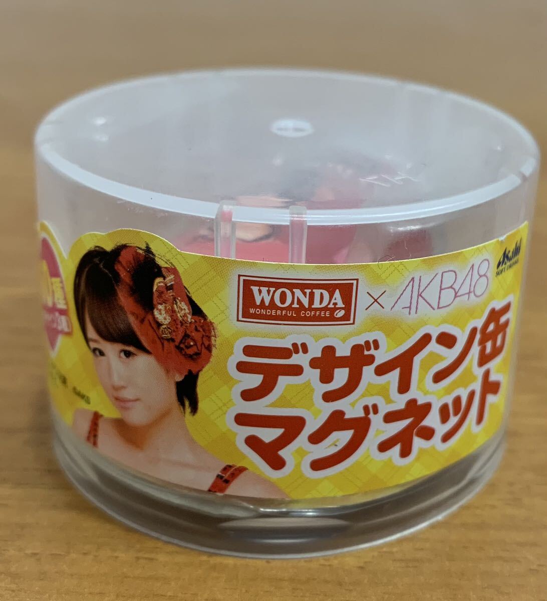 WONDA×AKB48 デザイン缶マグネット 高橋みなみ 未使用・未開封_画像2