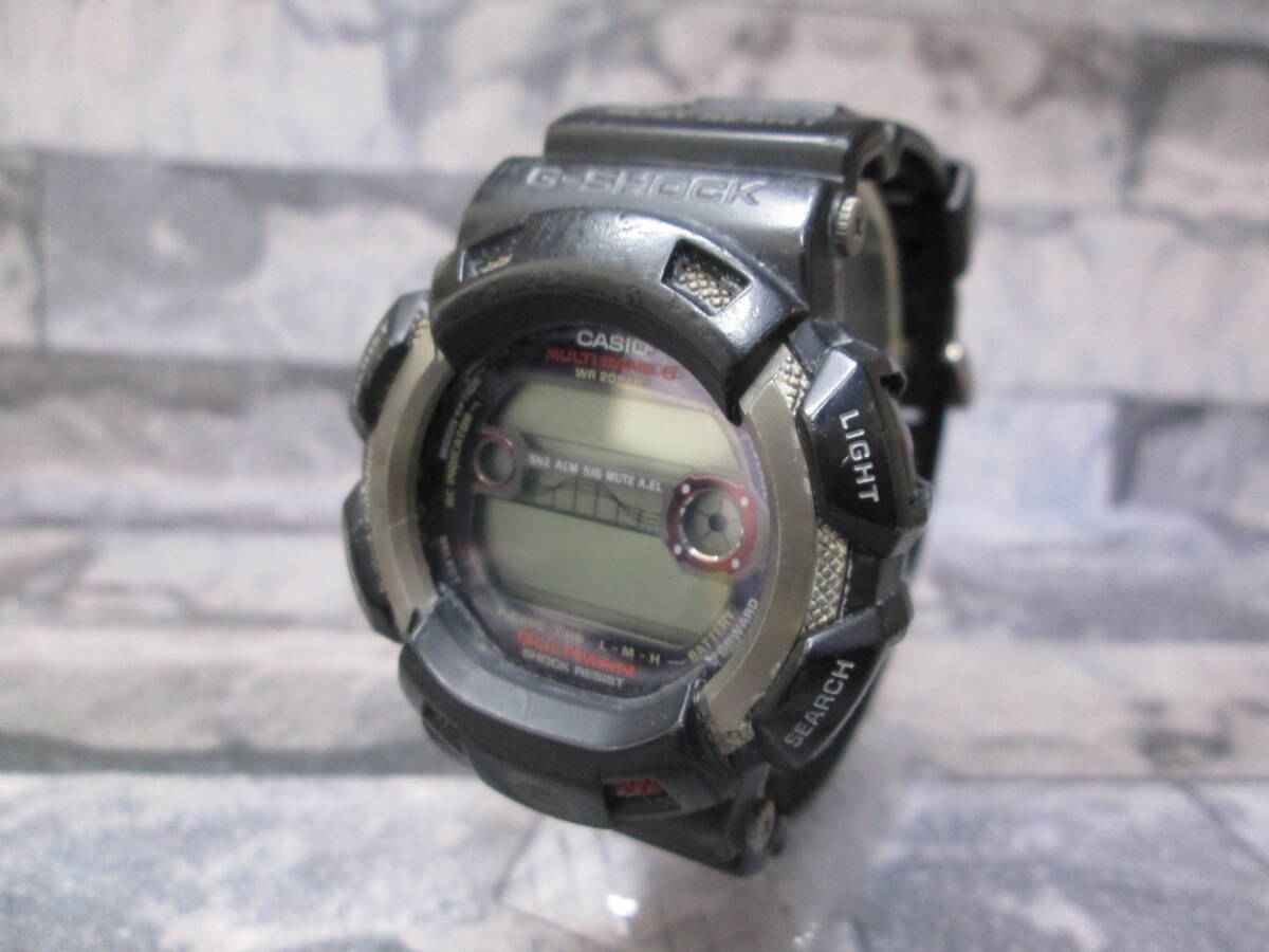 m1480 CASIO G-SHOCK カシオ GW-9110 ガルフマン タフソーラー 電波受信 電波ソーラー 不動 腕時計 中古品 ゆうパック60サイズ 同梱OK _画像1