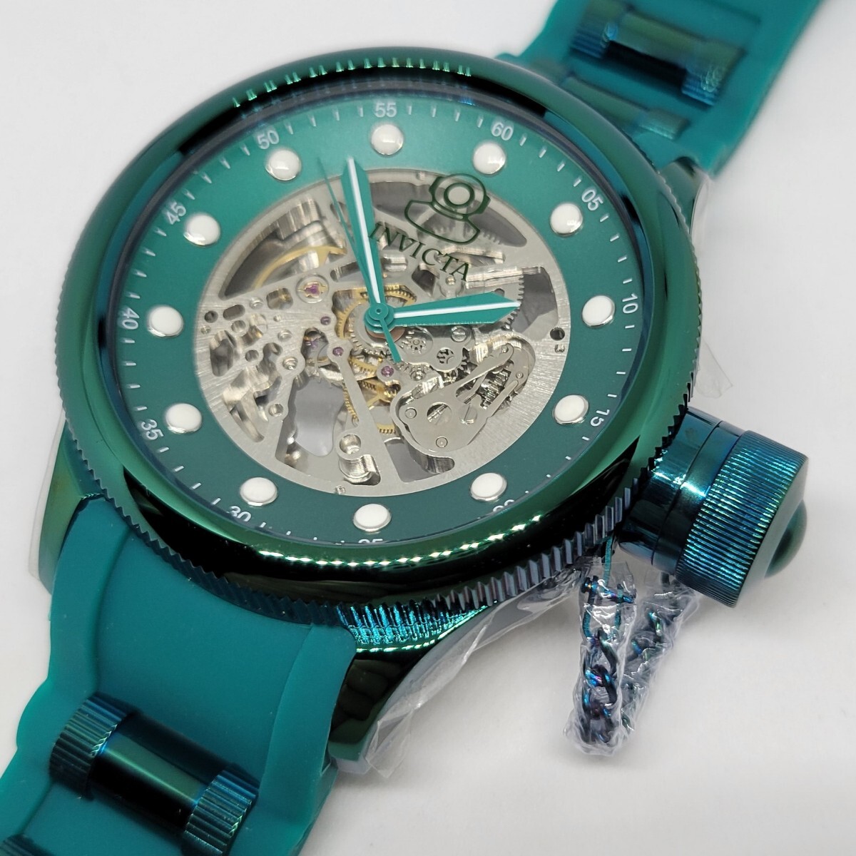 【多分思っているよりすごく緑(*＞∇＜)ノ】Invicta インビクタ 40742 51.5mm プロダイバー オートマチック スケルトンダイヤル グリーン