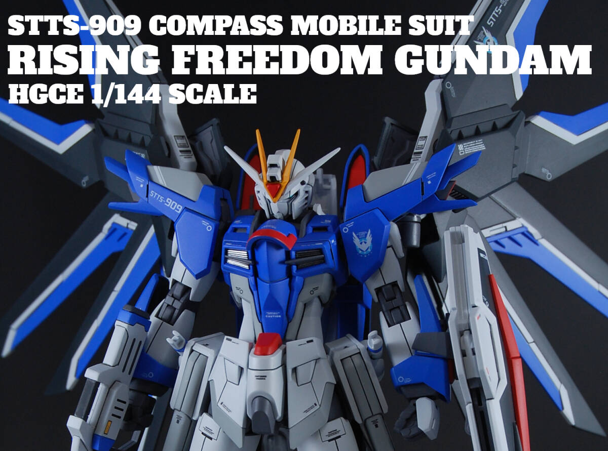 HG 1/144 ライジングフリーダムガンダム 塗装改修完成品 機動戦士ガンダムSEED FREEDOM HGCE ガンプラ_画像1