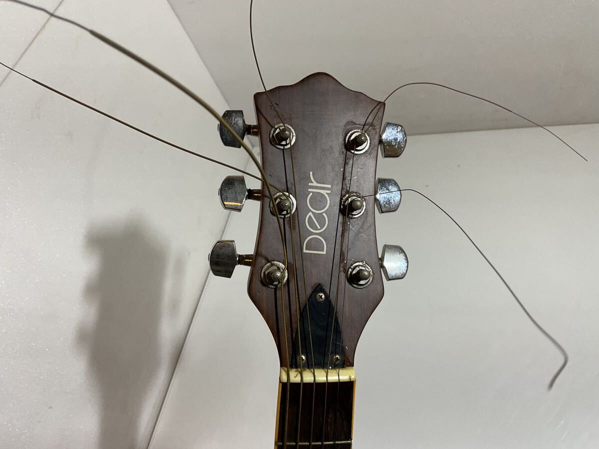 DEAR ディア DAC-485E エレキ アコースティックギター 弦楽器 ソフトケース付き_画像8