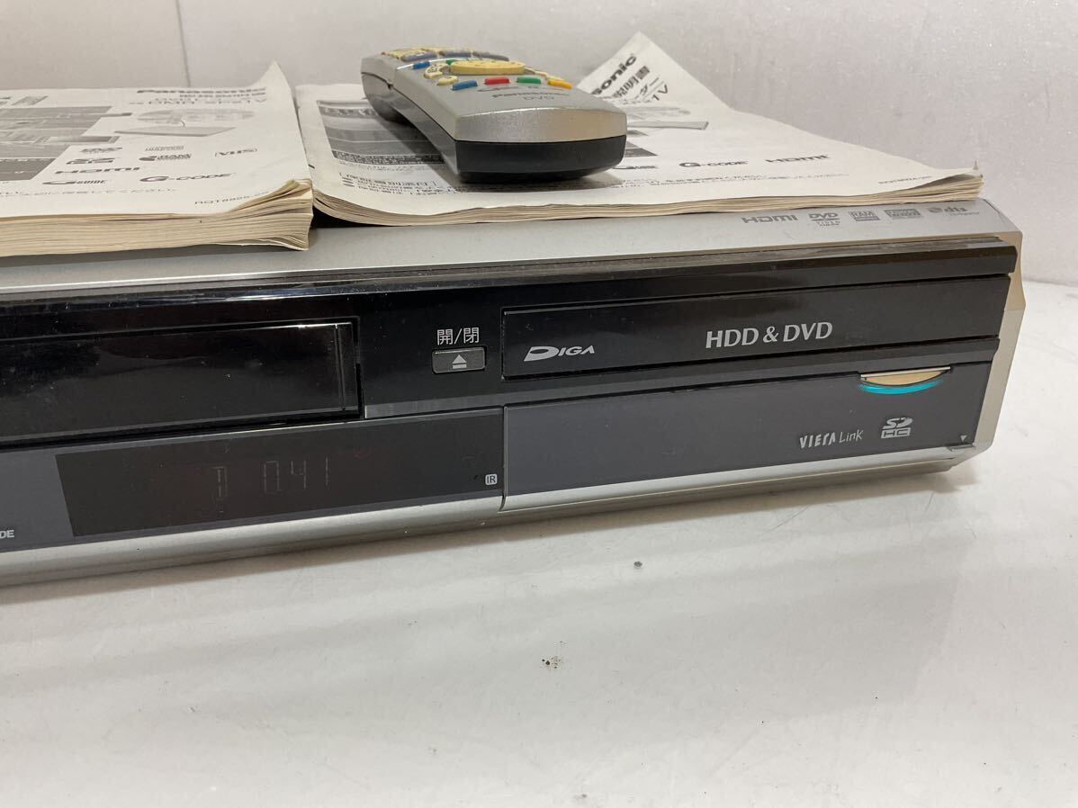 パナソニック VHS/DVDレコーダー DMR-XP21V　通電ok 説明書　リモコン付き　現状品_画像3