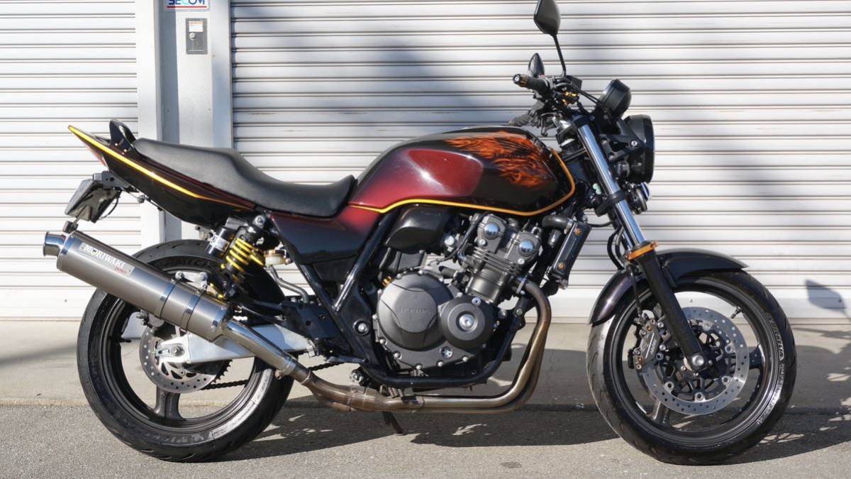 【カスタム】CB400SF モリワキマフラー 頭金0円月々16400円ローンで楽々支払い　車検2年付スーパーフォア　インジェクション　動画有り_画像2