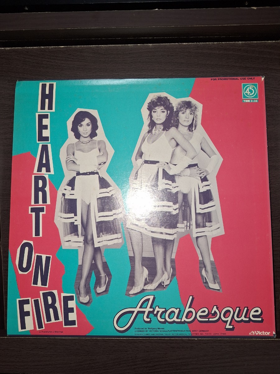 ♪12国内プロモ　GEORGE 　KRANZ　TROMMELTANZ　(DIN　DAA　DAA)　ARABESQUE 　HEART　ON　FIRE _画像2