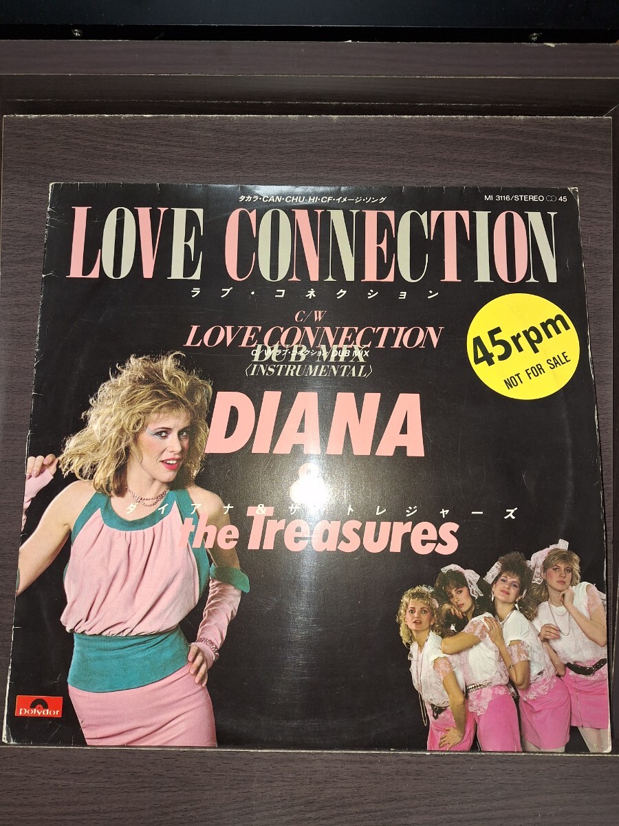 ♪12国内プロモ　DIANA &THE TREASURES 　LOVE 　CONNECTION 　/B面　DUB　MIX _画像1