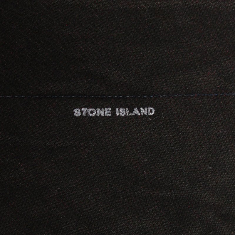 YP18324 STONE ISLAND ストーンアイランド デニムパンツ ジーンズ イタリア製 ブラック×レッド W32 美品_画像6