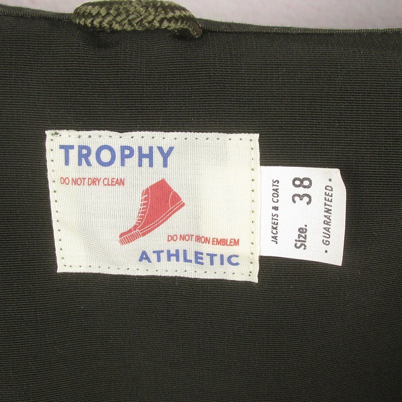 AJ24409 TROPHY CLOTHING トロフィークロージング コーチジャケット 38 美品の画像4