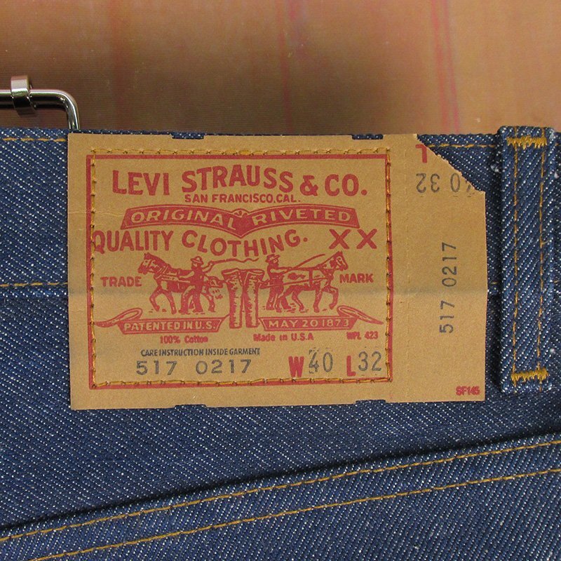 MYP18392 Levi\'s Levi's 517 jeans Denim pants boots cut 517-0217 79 year made USA made dead stock W40