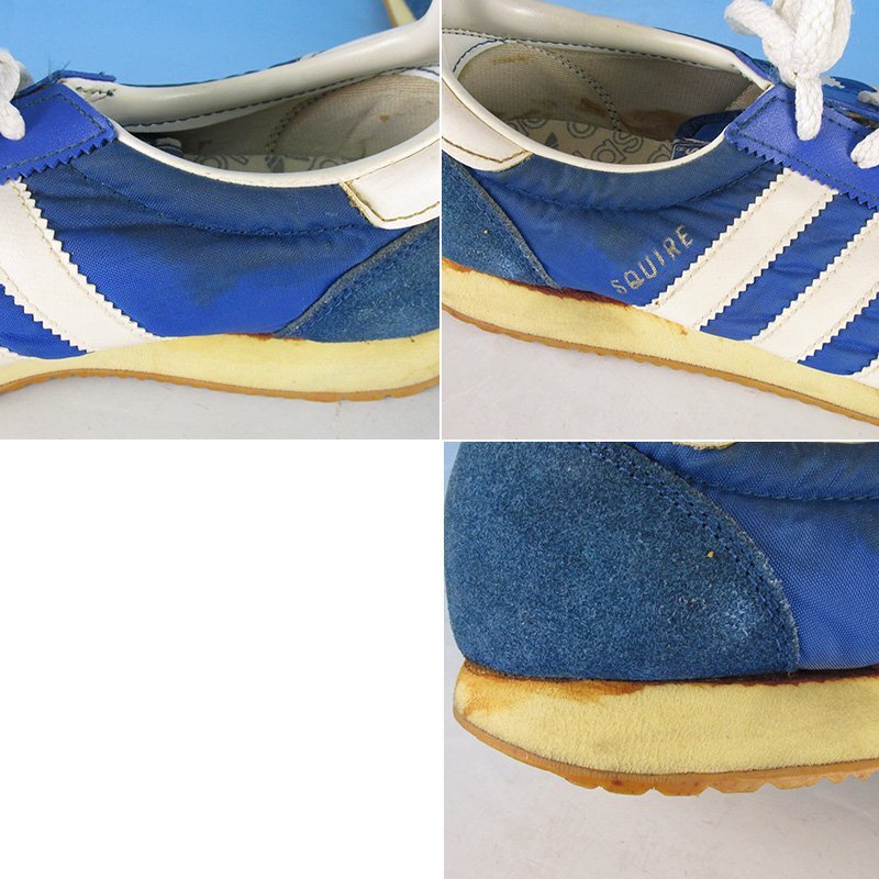 YF15835 ビンテージ 80s adidas アディダス SQUIRE スクワイア スニーカー 台湾製 7_画像10