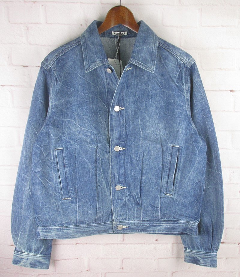 MAJ24218 AURALEE オーラリー SELVEDGE FADED LIGHT DENIM BLOUSON デニムブルゾン ジャケット 3 未使用の画像1