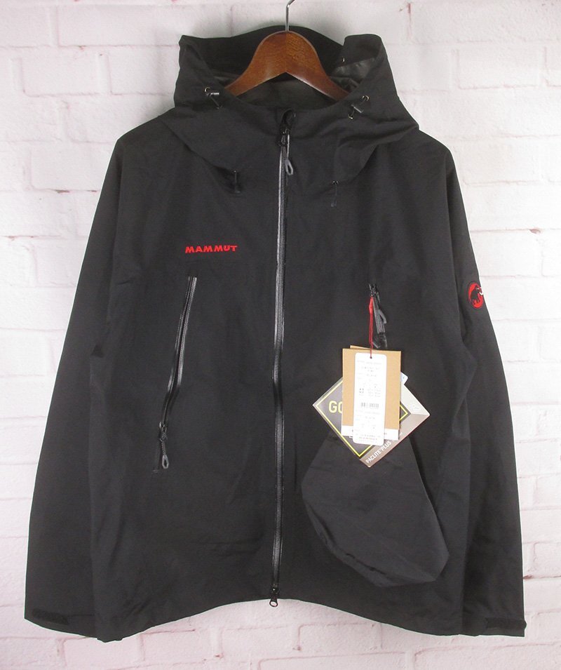 MAJ24413 MAMMUT マムート CLIMATE RAIN SUIT クライメイトレインスーツ 1010-26551 EUROPE S / ASIA M 未使用 ブラック_画像1