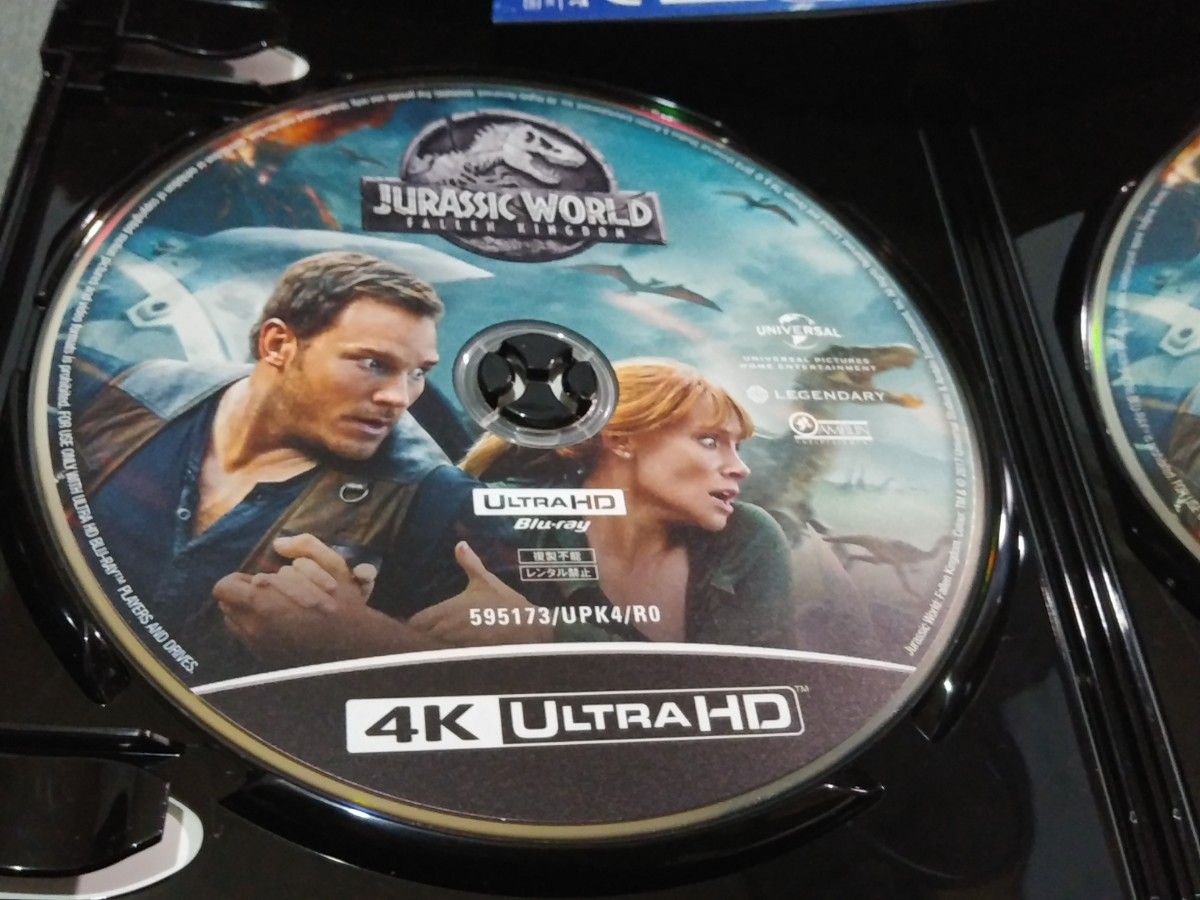 4K UHD 純正ケース入 ジュラシック・ワールド 炎の王国 通常Blu-rayなし Ultra HD Blu-ray DTS:X