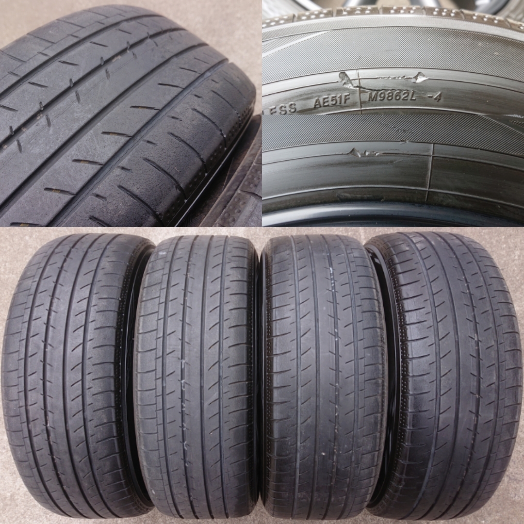 希少!RS watanabe ワタナベ エイトスポーク 16インチ 7J OFF+48 4H PCD100 F8Fタイプ 195/50R16 4本 アクア ヤリス フィット スイフト等の画像10