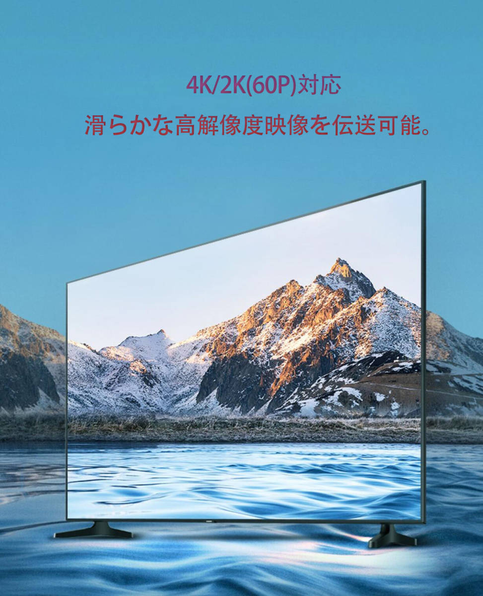 高品質 HDMIケーブル 2M ver2.0 4K 2K 高画質_画像4