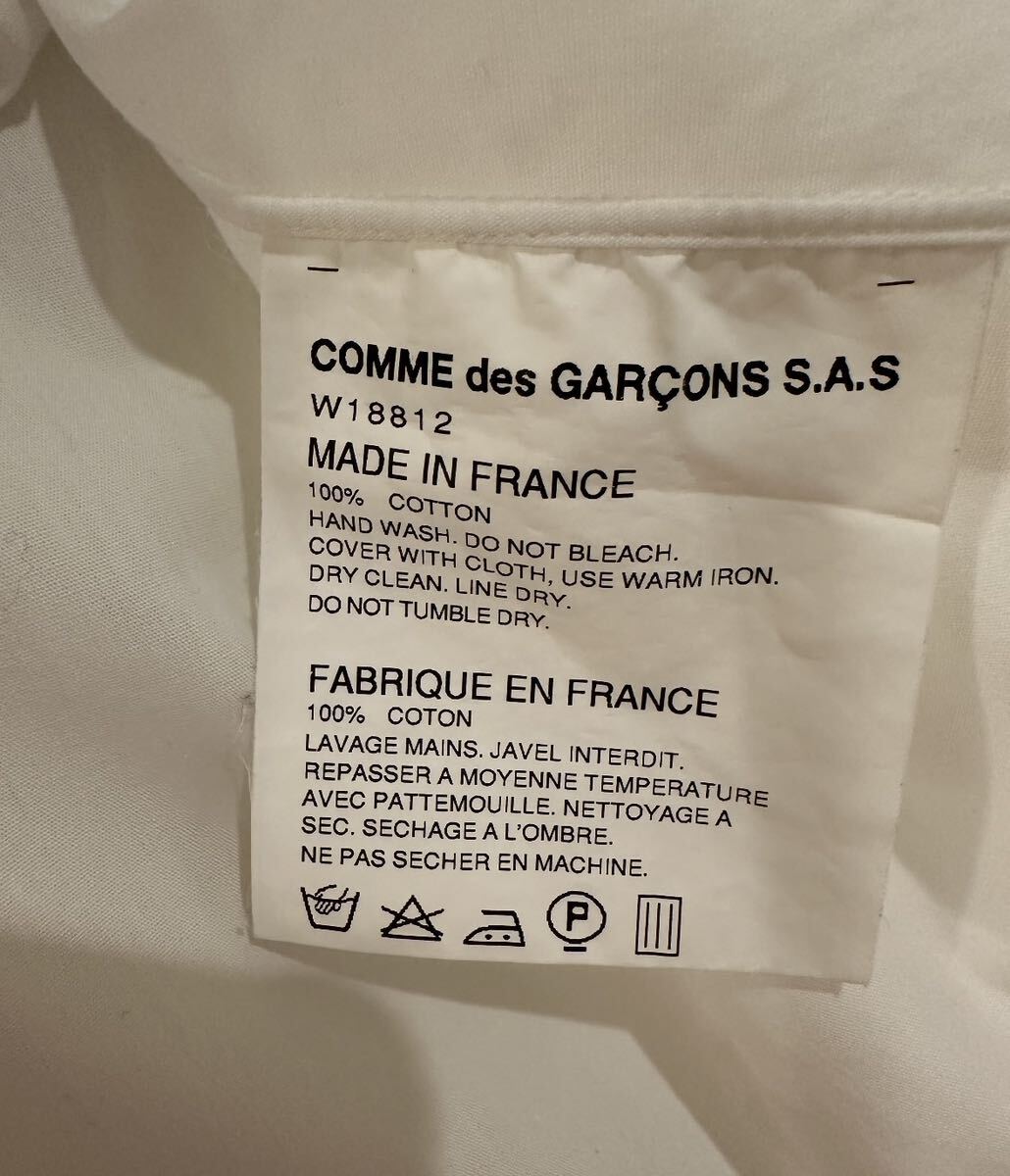 COMME des GARCONS SHIRT ブラウス　国内正規　白　S_画像7