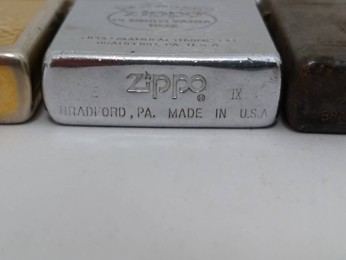 ZIPPO ジッポー 1990年代 ヴィンテージ オイルライター 3点セット/1990年/1993年/1998年/コレクション/喫煙具/05AK031302_画像8