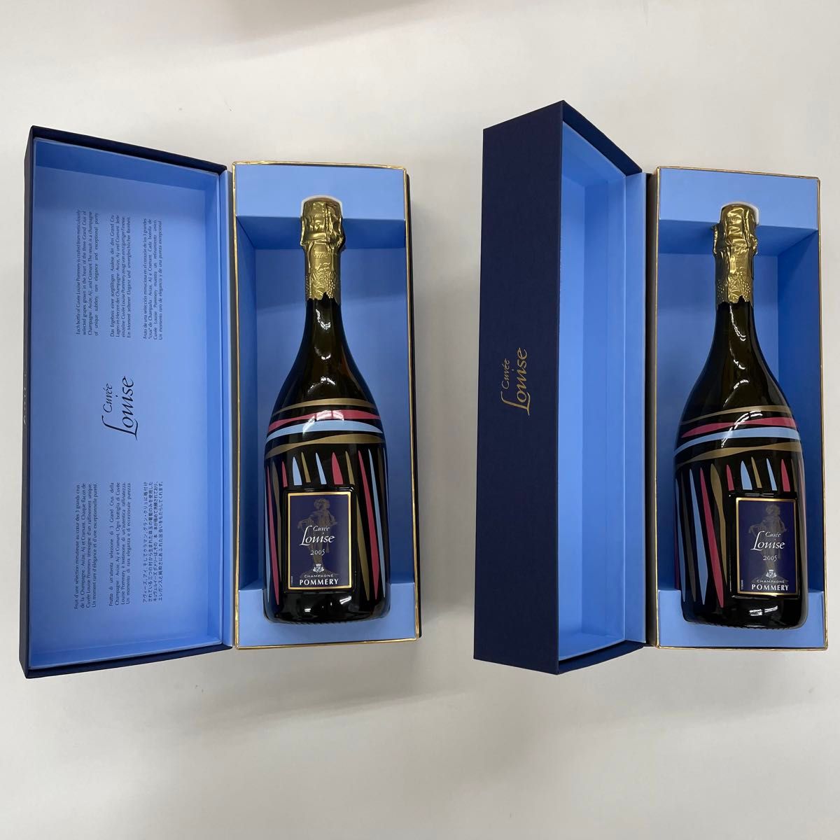 ポメリー キュヴェ・ルイーズ 2005Pommery Cuvee Louise シャンパーニュ ギフト箱付き750ml 2本セット