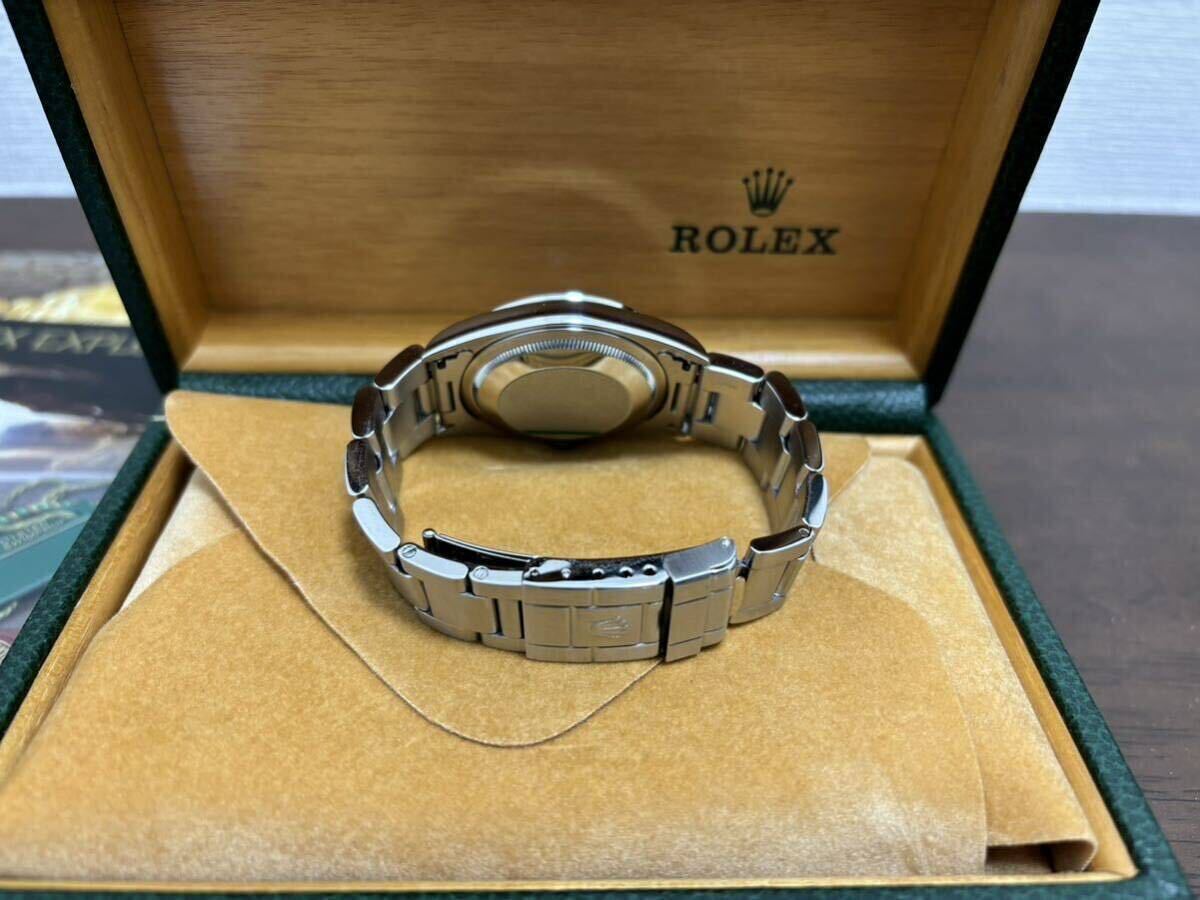 ロレックス ROLEX エクスプローラー1 14270 A番 cal.3000 ブラック オイスターブレス ルミノバ 腕時計 メンズ 自動巻 OH済み_画像7