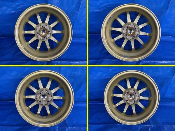 社外ホイール4本セット 15x4.5J 15インチ ET45 PCD100 4H カルテ401509 棚コンテナの画像5